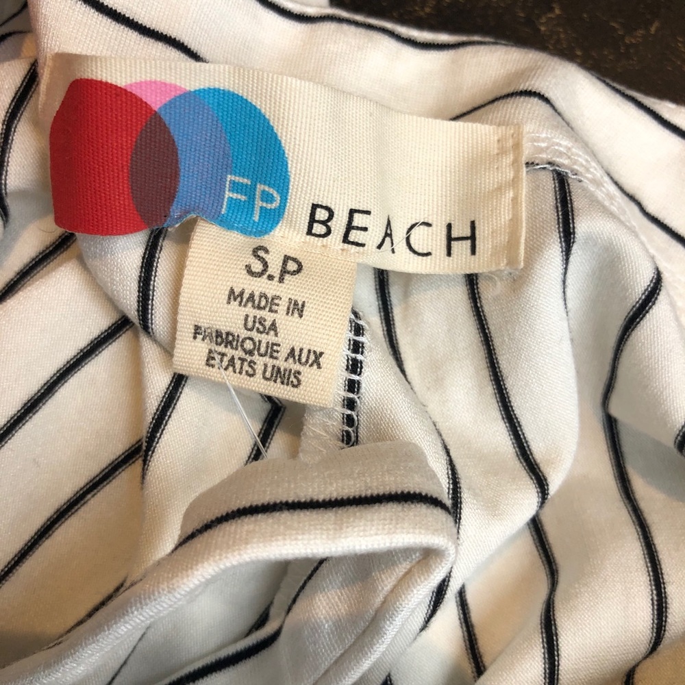 NWT Free People Beach Surf City Pinstripe Jumpsuit - Picture 11 of 11
